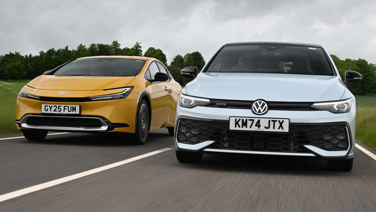 Volkswagen Golf GTE vs Toyota Prius: two visions of family car efficiency collide